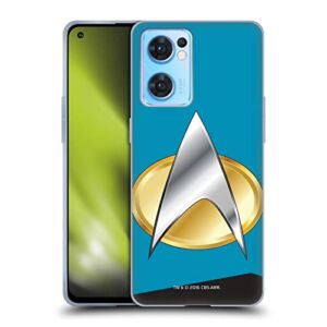 Head Case Designs Officially Licensed Star Trek Sciences Uniforms and Badges TNG Soft Gel Case Compatible with Oppo Reno7 SE 5G