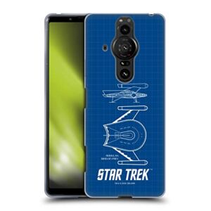 Head Case Designs Officially Licensed Star Trek Romulan Bird of Prey Ships of The Line TOS Soft Gel Case Compatible with Sony Xperia Pro-I