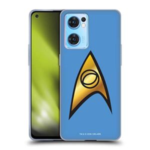 Head Case Designs Officially Licensed Star Trek Sciences Solo Uniforms and Badges TOS Soft Gel Case Compatible with Oppo Reno7 SE 5G