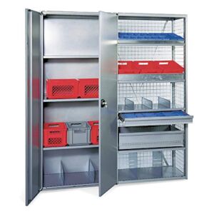 SSI Schaefer – S1836X – Shelf: 36 in Overall Wd, 18 in Overall Dp, Solid Shelf, 20 ga, Gray