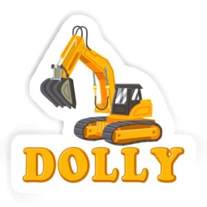 12 Stickers Dolly Excavator (2pcs 5.5inch, 4pcs 2.5inch, 6pcs 1.8inch)