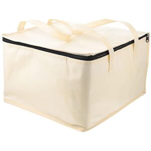 DOITOOL Food Delivery Bag Insulated Grocery Bags Food Warmer Bag Foldable Washable Heavy Duty Take- away Cooler For Hot Cold Item 35X35X23CM