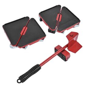 Furnitures Moving Tools, Movement 5Pcs/Set 360 Degree Rotatable Riser Easy Moving Furniture Lifter Sliders for Sofas for Table for Refrigerators