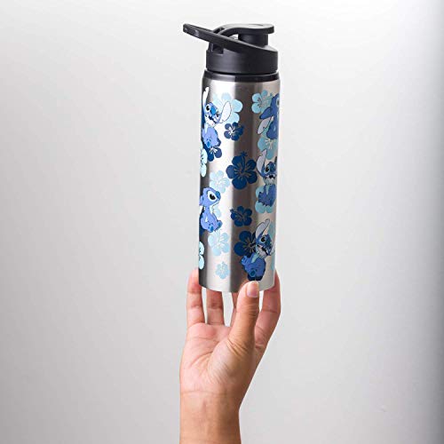 Silver Buffalo Lilo and Stitch Double Walled Stainless Steel Water Bottle, 25 Ounces | The Storepaperoomates Retail Market - Fast Affordable Shopping