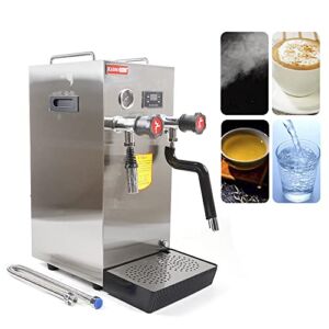 Commercial Milk Frother and Steamer, 8L/270 oz Milk Frother Full-Automatic Steam Boiling Water Coffee Frothing Machine with LCD Display for Coffee Milk Tea Dessert