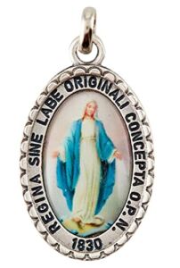 CBC Group Creed-Our Lady of Grace Oval Devotional Medal, 12-Count, Large Full Color