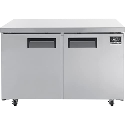 Nexel Undercounter Freezer, 2 Solid Doors, 11.2 Cu. Ft, Stainless Steel | The Storepaperoomates Retail Market - Fast Affordable Shopping