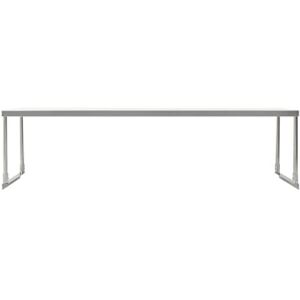Pack 2! Stainless Steel Single Deck Overshelf – 18″ x 72″ x 19 1/4″ Work Table for Kitchen Prep Utility Overshelf Prep Deck Station Overshelf Commercial Steel Shelf for Prep & Work Table