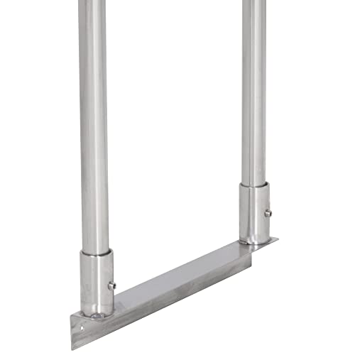 Pack 4! Stainless Steel Single Deck Overshelf – 12″ x 84″ x 19 1/4″ Work Table for Kitchen Prep Utility Overshelf Prep Deck Station Overshelf Commercial Steel Shelf for Prep & Work Table | The Storepaperoomates Retail Market - Fast Affordable Shopping