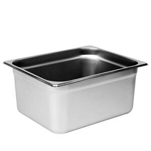 Thunder Group half size 6 inch deep 22 gauge anti jam pans, comes in each