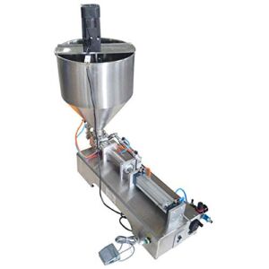 INTBUYING 110V 50-500ml Liquid Paste Filling Mixing Machine 30L Speed-Control Hopper