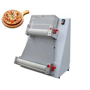 genmine Pizza Dough Roller Sheeter, Commercial Dough Roller Sheeter Machine 370w Automatic pizza making machine for Noodle Pizza Bread and Pasta Maker Equipment