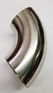 TIB Stainless Steel 304 Sanitary Butt Weld, 90 Degree Polished Short Elbow, 1 1/4″ O.D Tube (1 1/4″ O.D.Tube)