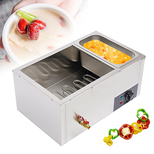 3-Pan Commercial Food Warmer, 850W Electric Steam Table 15cm/6inch Deep, 7L Electric Food Warmer, 3-Pan Stainless steel Food Warmer Steam Table Steamer, for Catering and Restaurants, 110V(US STCOK) | The Storepaperoomates Retail Market - Fast Affordable Shopping
