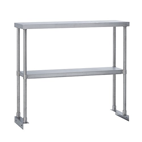 Fenix Sol Commercial Kitchen Stainless Steel Double Overshelf, 18″ W x 48″L x 31″H, NSF Certified | The Storepaperoomates Retail Market - Fast Affordable Shopping