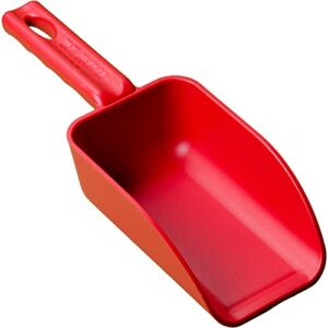 Vikan Remco 63004 Color-Coded Plastic Hand Scoop – BPA-Free Food-Safe Kitchen Utensils, Restaurant and Food Service Supplies, 16 oz, Red