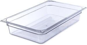 CFS StorPlus Plastic Food Pan, 4 Inches, Clear