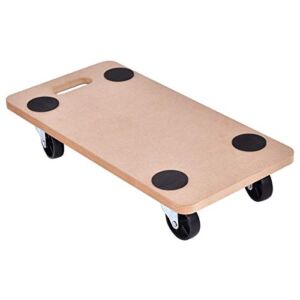 ERGOMASTER Dolly Mover Hard Wood for Max 500 LBS Heavy Duty Moving Funiture Dollies Carrier (23 x 11.5 Inches Squre)