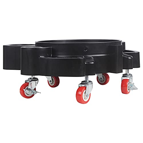 LCGP Bucket Dolly 5 Gallon Car Wash Professional Detailing Bucket Dolly with Heavy Duty Wheel Casters, Black | The Storepaperoomates Retail Market - Fast Affordable Shopping