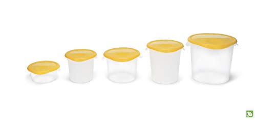 Rubbermaid Commercial Lid (Lid Only) for Round Food Storage Container, Fits 4 Qt. Containers, Yellow (FG572200YEL) | The Storepaperoomates Retail Market - Fast Affordable Shopping