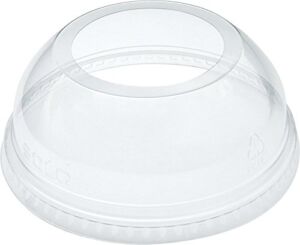 Dart DLW626 Clear Lid PET 626 Dome With Ex Lg Hole (Case of 1000)