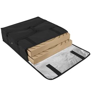 Pizza Carrier Insulated Bags Large for Deliveries, Insulated Pizza Carrier Delivery Bag 20×20 Food Bag for Personal and Professional Use (Black)