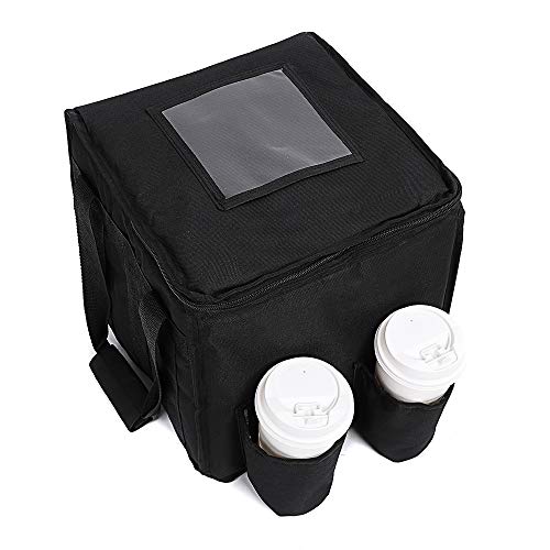 Large Insulated Food Delivery Bag with Cup Holders, Foldable Heavy Duty Food Warmer Grocery Bag for Camping Catering Restaurants | The Storepaperoomates Retail Market - Fast Affordable Shopping