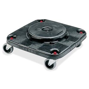 Rubbermaid Commercial Products BRUTE Square Dolly, Black, Use with BRUTE Trash Cans, Wheels