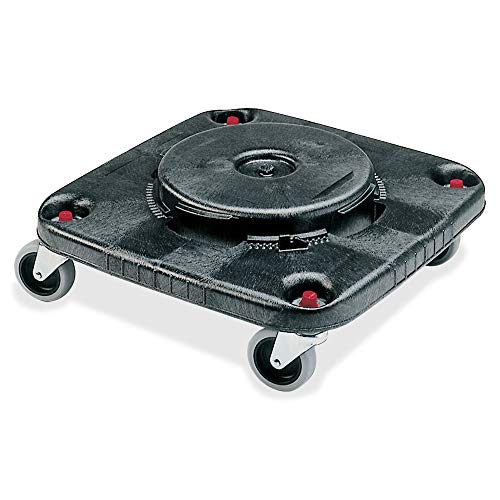 Rubbermaid Commercial Products BRUTE Square Dolly, Black, Use with BRUTE Trash Cans, Wheels | The Storepaperoomates Retail Market - Fast Affordable Shopping