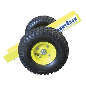 Weha Yellow 2 Wheel Install Slab Dolly 10″ Pneumatic Tires 1100 lb Capacity