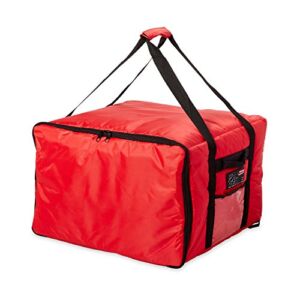 Rubbermaid Commercial Products-FG9F3900RED Insulated Pizza & Food Delivery Bag, Large, 19.75in x 19.75in x 13in, Red