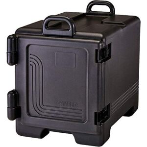 Cambro 300UPC-110 Black Ultra Front Loading Insulated Food Pan Carrier with Handles