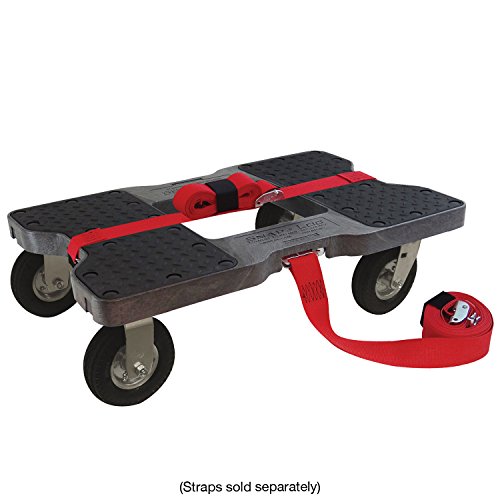 SNAP-LOC 1500 LB All-Terrain Black OPS Dolly (USA!) with Steel Frame, 6 inch Casters and Optional E-Strap Attachment | The Storepaperoomates Retail Market - Fast Affordable Shopping