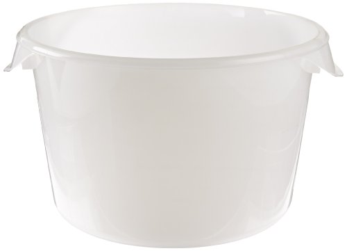 Rubbermaid Commercial Products Plastic Round Food Storage Container for Kitchen/Food Prep/Storing, 12 Quart, White, Container Only (FG572600WHT) | The Storepaperoomates Retail Market - Fast Affordable Shopping