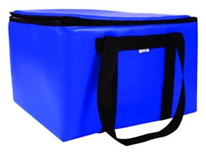 sevenOKs Dome Karrier-XL-Royal Catering Bag, Holds 20″ Dome Deli Trays, 22″ x 22″ x 14.5″, Royal