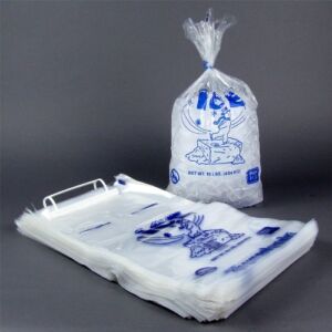 TableTop King 20 lb. Wicketed Ice Bag with Handle – 500/Case