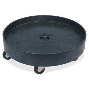 Rubbermaid Commercial Universal Drum Dolly for 55G Round Container, Black, (FG265000BLA)