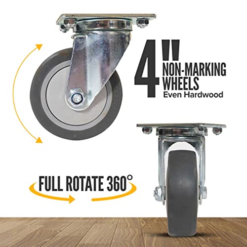 US Cargo Control – Carpeted Moving Dolly 18 Inch x 30 Inch – Heavy Duty Furniture Dolly with Four Rubber Swivel Casters – Carpeted Edges for Safe Cargo Hauling | The Storepaperoomates Retail Market - Fast Affordable Shopping