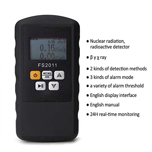 2022 Professional Nuclear Radiation Detector Handheld Portable Nuclear Counter Dosage Alarm Device Dosimeter Monitor Multi-function Digital Meter High Sensitivity Accuracy – Small But Powerful (Black) | The Storepaperoomates Retail Market - Fast Affordable Shopping