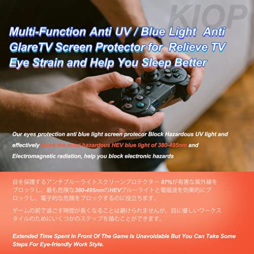 KIOP Anti Glare Out Blue Light and UV Anti Scratch TV Screen Protector for 65 Inch Multi-Function Matte Filter,65″ L31.65*W56.25 | The Storepaperoomates Retail Market - Fast Affordable Shopping