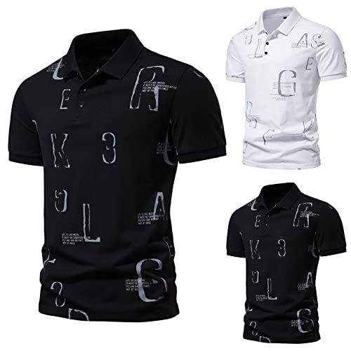 ZDFER Men’s Polo Shirts Short Sleeve Lapel Slim-Fit Casual T Shirt Sports Golf Polos Summer Sports Wicking Cotton Shirts Mens Christmas Shirts Golf Shirts Ping Golf Shirts for Men Polo Shirts for Men | The Storepaperoomates Retail Market - Fast Affordable Shopping