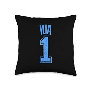 Ilia Support Accessories & Fan Gifts Men Women Ilia Supporter Number 1 Greatest Fan Throw Pillow, 16×16, Multicolor