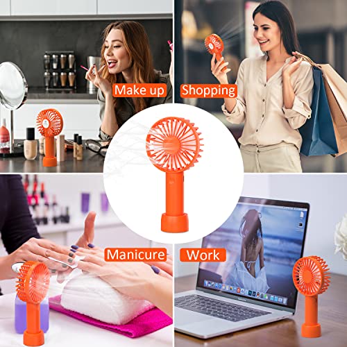 Coolfor Handheld Fan,Mini Portable Fan 2000mAh USB Rechargeable Battery Operated Cooling Hand Fan with 3 Adjustable Speeds for Travel Makeup Office shopping picnic indoor outdoor use(Orange) | The Storepaperoomates Retail Market - Fast Affordable Shopping