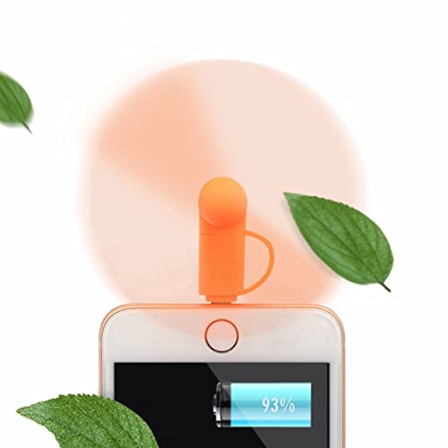 OULUN Mini Cell Phone Fan – 2 in 1 Portable Micro USB Port Phone Fan Colorful and Powerful for iPhone, iPad, Android Smartphone,Tablet – Cell Phone Summer Accessories – (6-Pack). | The Storepaperoomates Retail Market - Fast Affordable Shopping