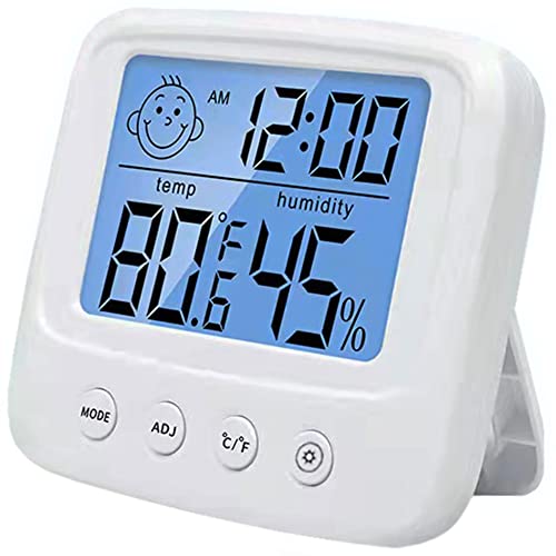 Digital Hygrometer Room Thermometer Room Humidity and Temperature Sensor Large LCD Display White | The Storepaperoomates Retail Market - Fast Affordable Shopping