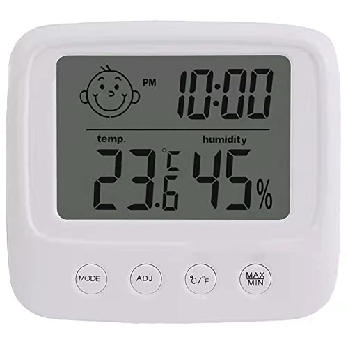 Digital Hygrometer Room Thermometer Room Humidity and Temperature Sensor Large LCD Display White | The Storepaperoomates Retail Market - Fast Affordable Shopping