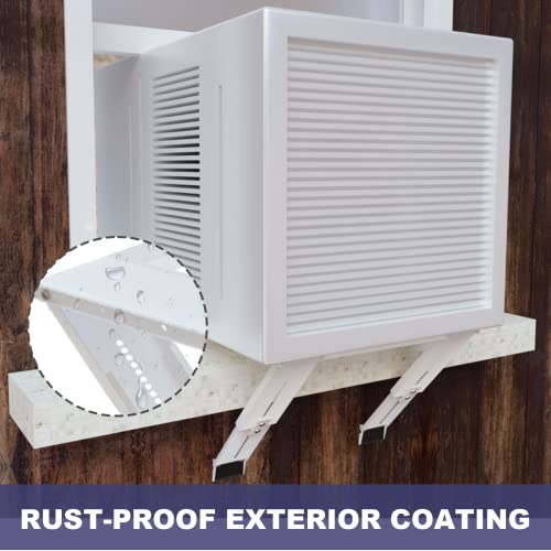 [2022 Model] Window Air Conditioner Support Bracket No Drilling, Extra Large Heavy Duty Universal AC Window Bracket No Drill Easy Assembly, Hold Up to 220 lbs, Fits Single Or Double Hung Windows | The Storepaperoomates Retail Market - Fast Affordable Shopping
