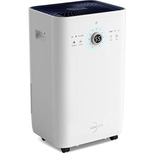 Lumisys 8500 Sq Ft 125 Pints Commercial Grade Dehumidifiers with Pump for Basements, Large Rooms, and Home with Auto or Manual Drainage | 50db Industry Leading Noise Reducing | Energy Saving, Air Filter, 3 Operation Modes and 24 hr Timer | Household Comme