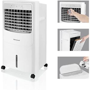 Honeywell 700 CFM Portable Indoor Evaporative Cooler, Humidifier, and Fan, Swamp Cooler for Rooms Up to 430 Square Feet, CL202PEU