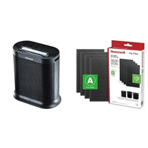Honeywell HPA200 HEPA Air Purifier Large Room (310 sq. ft), Black & HRF-A300 Pre Kit air purifier filter, HPA 300, Black